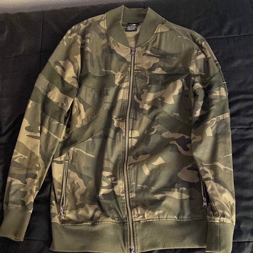 Army Colored Zip up Jacket